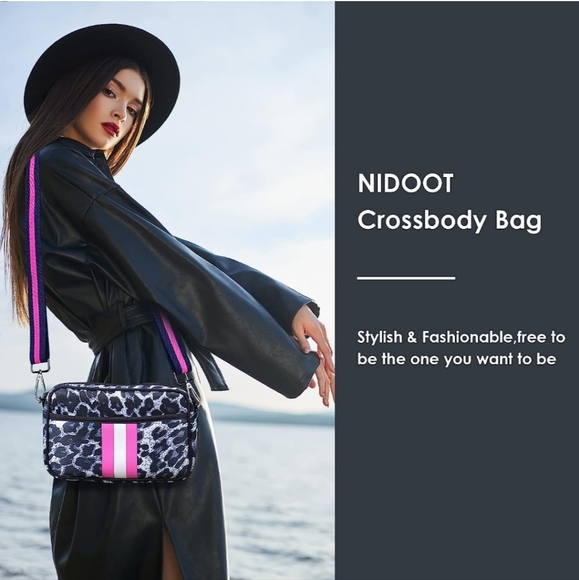 NWT Small Crossbody Bag, Belt Bag Waterproof Pink Animal Print - Picture 6 of 8